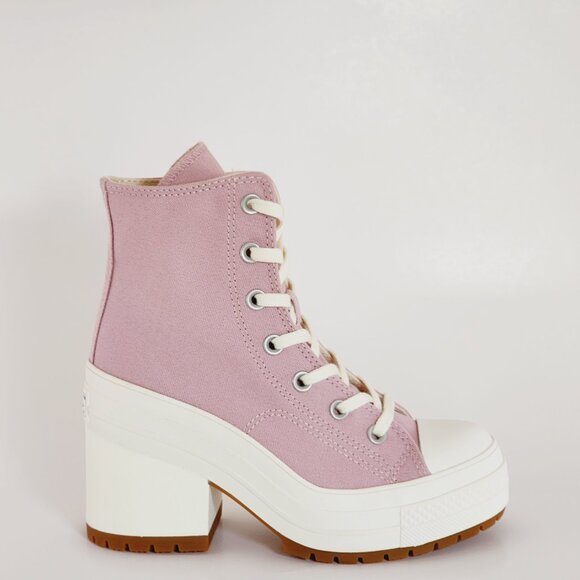 Converse Chuck 70 De Luxe Heel Static Pink Women's Platform Boots A06433C NWT - Picture 2 of 6